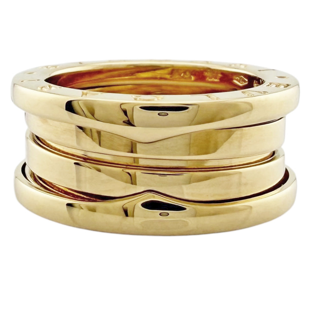 ブルガリ BVLGARI リング・指輪 20号 K18イエローゴールド  中古 BVLGARI ブルガリ ビーゼロワン 3バンドリング リング 指輪 8.5号 18金