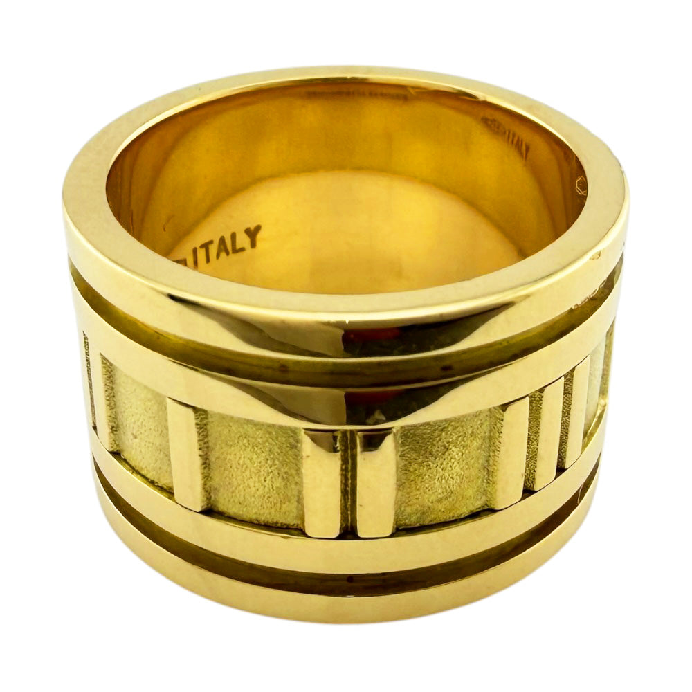 TIFFANY&Co. ティファニー アトラス ワイド リング 指輪 9.5号 18金