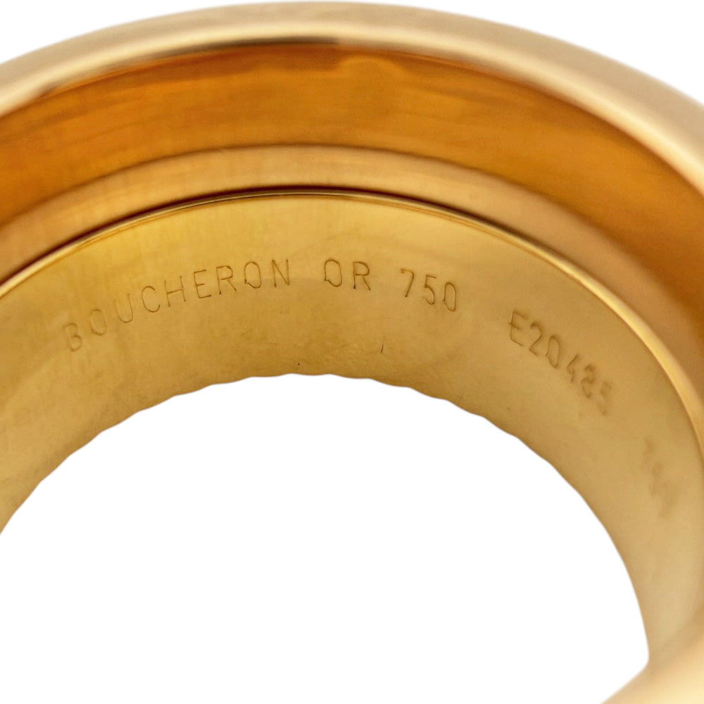 Boucheron Quatre 经典大戒指 戒指尺寸 12.5 18K K18 黄金钻石 女士二手