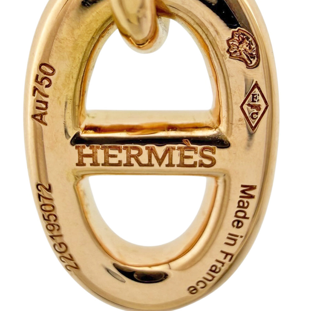 HERMES エルメス シェーヌダンクル ネックレス 18金 K18ピンクゴールド