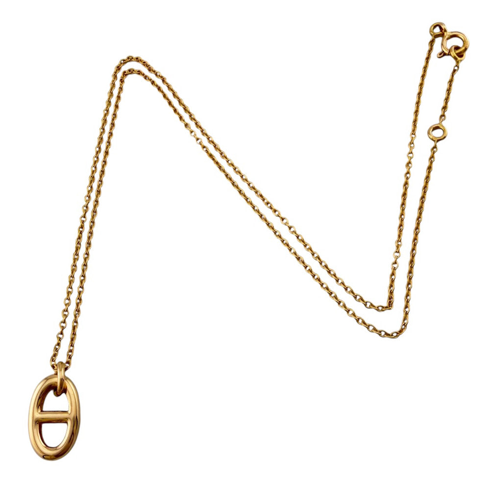 HERMES エルメス シェーヌダンクル ネックレス 18金 K18ピンクゴールド