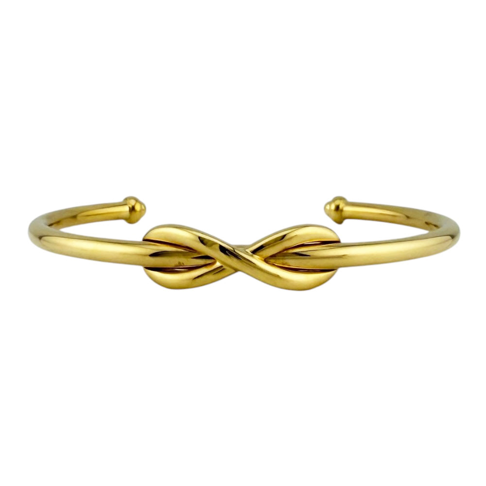 【美品】 TIFFANY&Co. インフィニティ　 カフ　バングル　ティファニー TIFFANY&Co. ティファニー インフィニティ カフ バングル 18金 K18