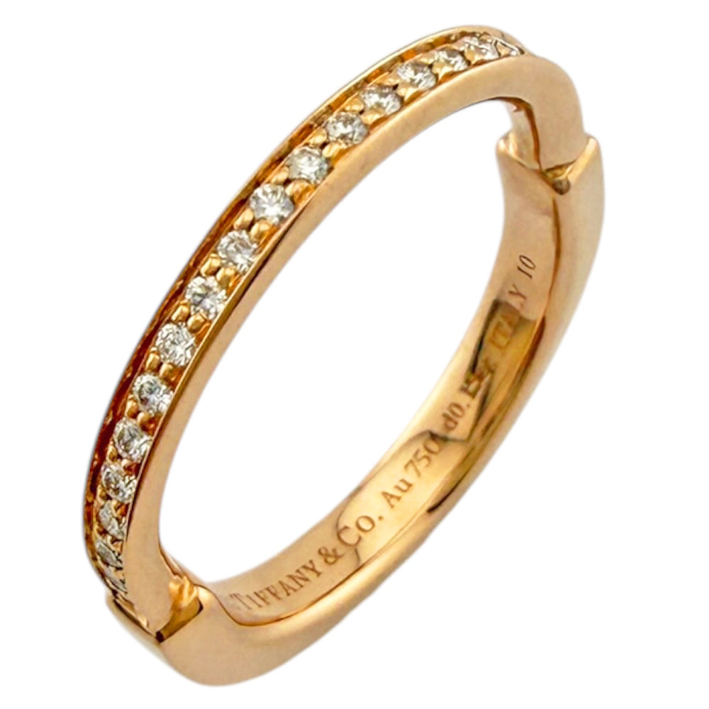TIFFANY&Co. Tiffany Lock Ring Ring Size 11.5 18K K18 Pink Gold