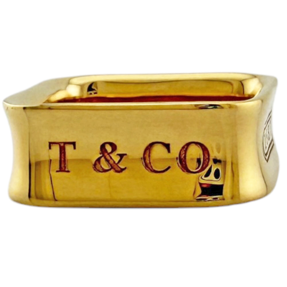 TIFFANY&Co. ティファニー 1837 スクエア リング 指輪 9号 18金 K18