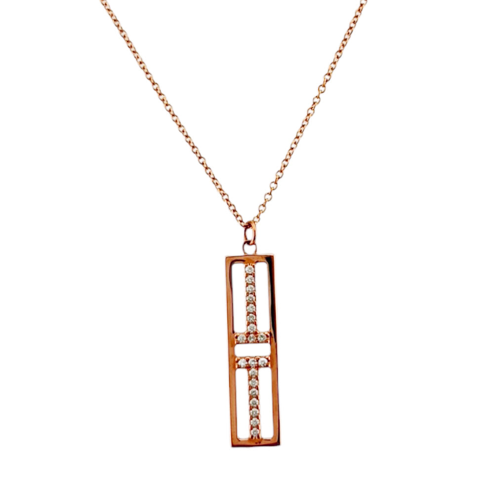 TIFFANY&Co. ティファニー Tトゥー オープン バーティカル ネックレス 
