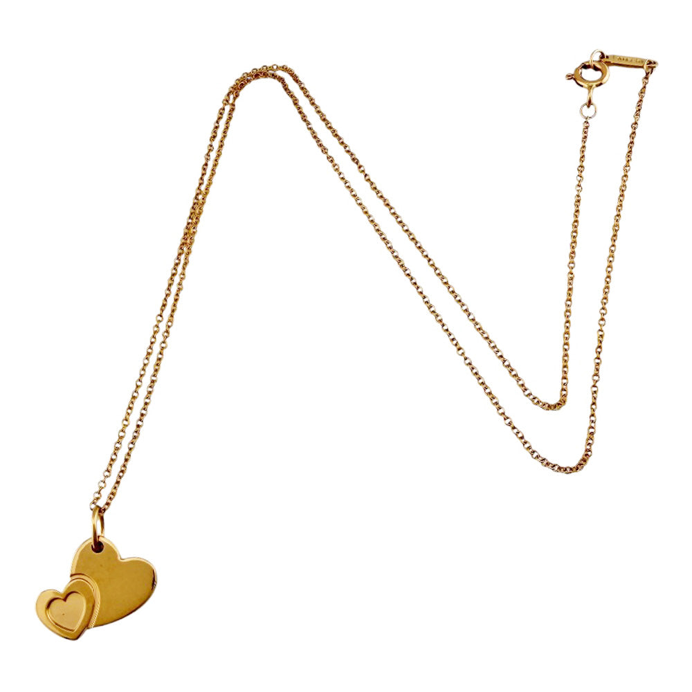 TIFFANY&Co. ティファニー スウィートダブルハート ネックレス 18金