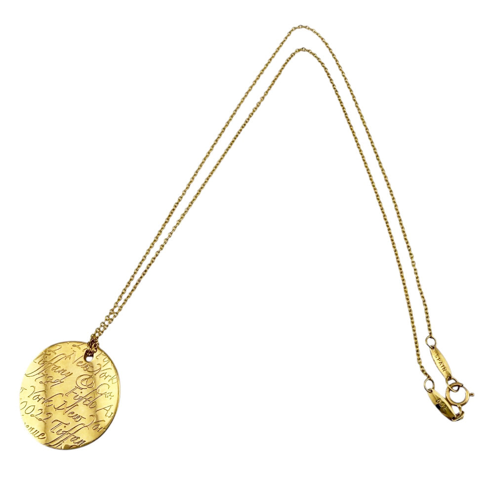 アクセサリー Tiffany & Co. notes round TIFFANY&Co. Tiffany Notes Round Necklace 18K K18 Yellow Gold