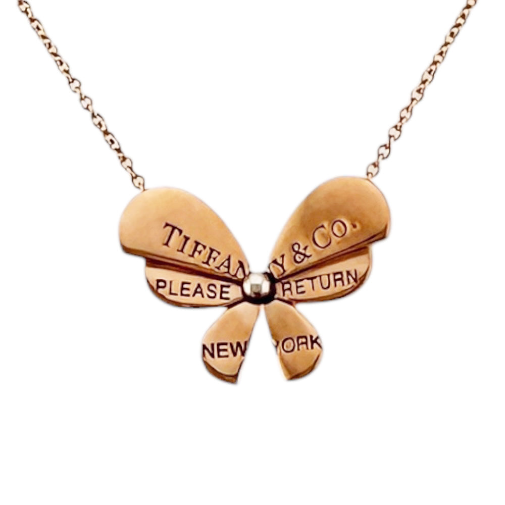 極美品✴︎ティファニー　リターントゥ ラブバグズ バタフライ　ネックレス TIFFANY&Co. ティファニー リターントゥ ラブ バグズ バタフライ