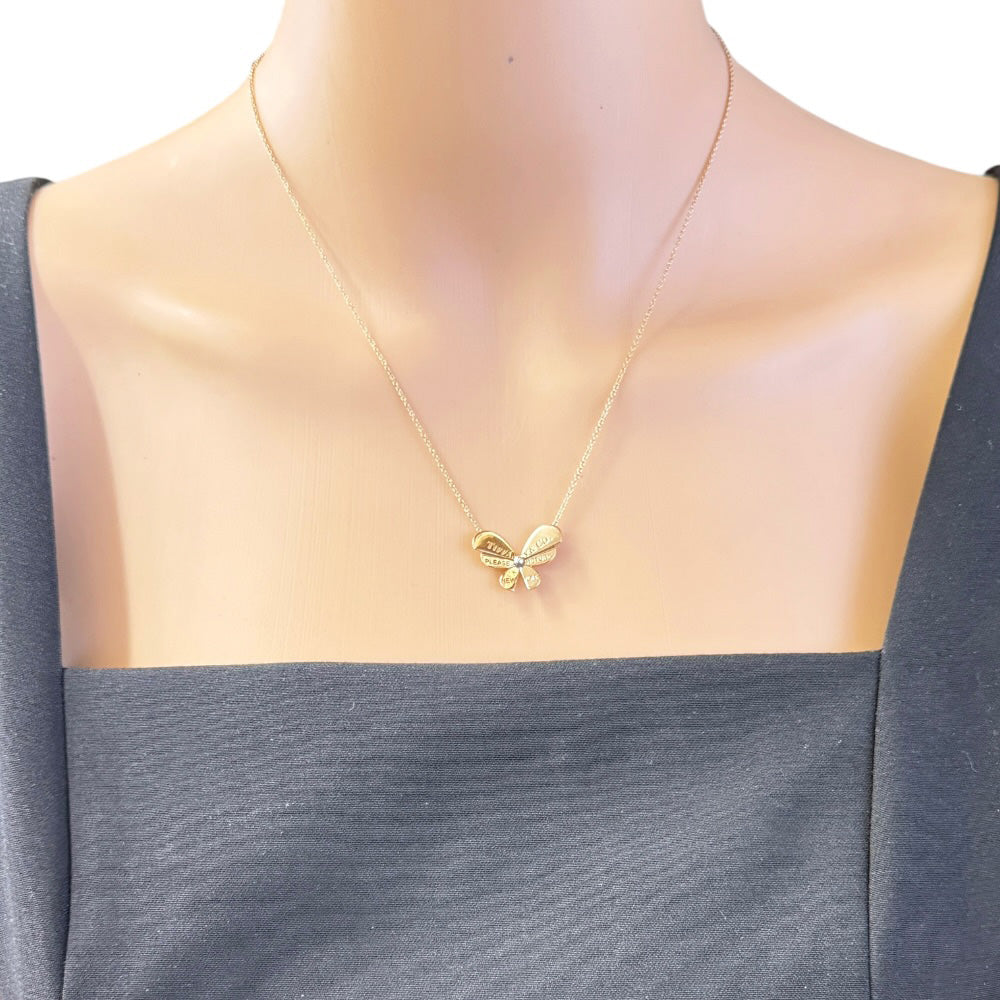 極美品✴︎ティファニー　リターントゥ ラブバグズ バタフライ　ネックレス TIFFANY&Co. ティファニー リターントゥ ラブ バグズ バタフライ