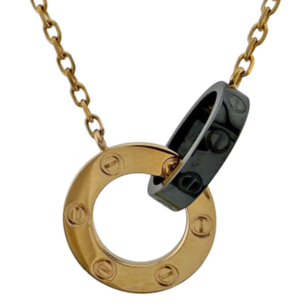CARTIER カルティエ ラブサークル ネックレス 18金 K18ピンクゴールド