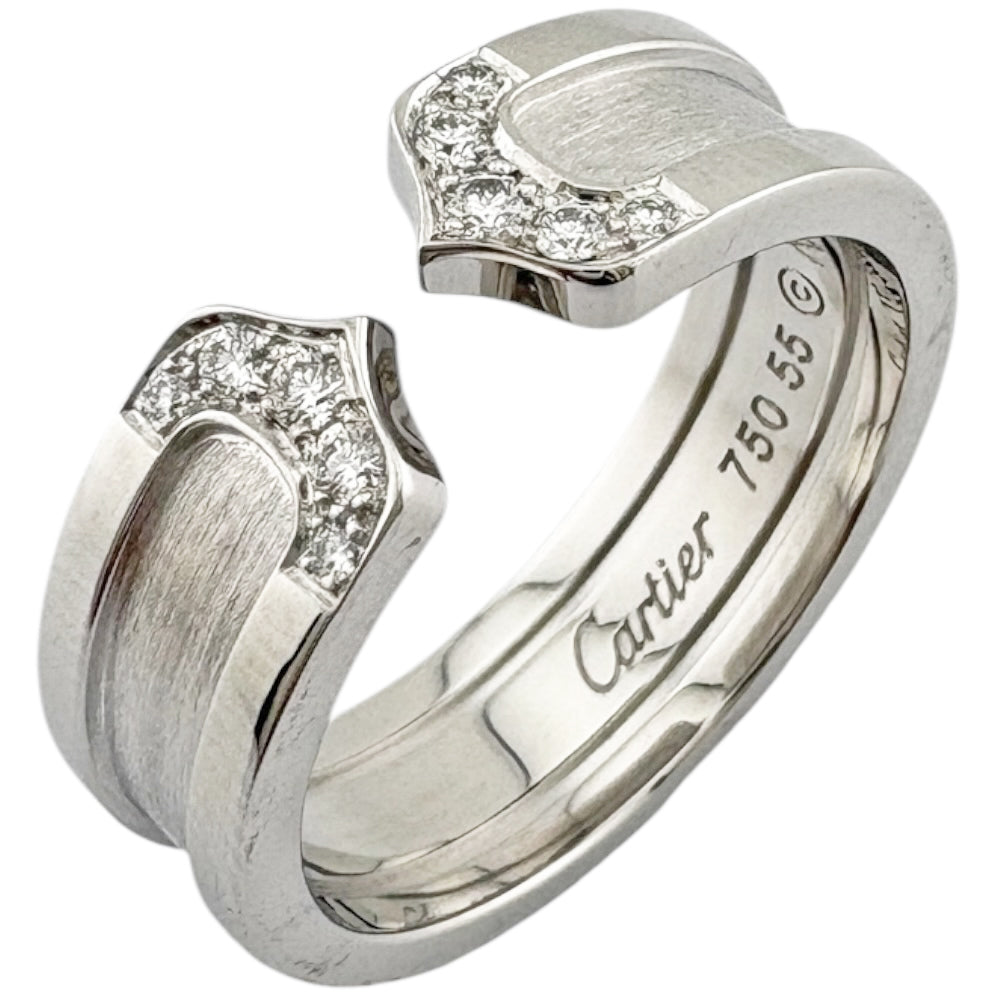 カルティエ【Cartier】 C2リング K18ホワイトゴールド CARTIER カルティエ C2 リング 指輪 15号 18金 K18ホワイトゴールド
