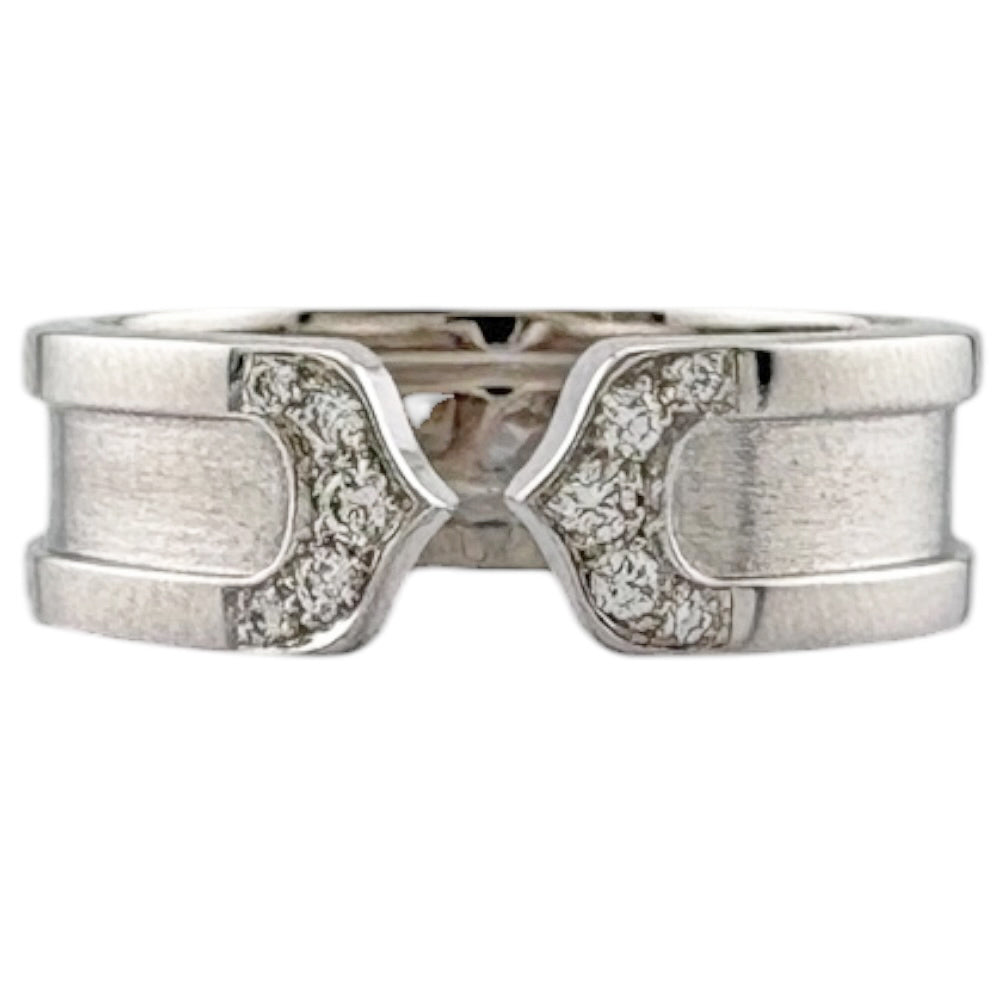 カルティエ【Cartier】 C2リング K18ホワイトゴールド CARTIER カルティエ C2 リング 指輪 15号 18金 K18ホワイトゴールド