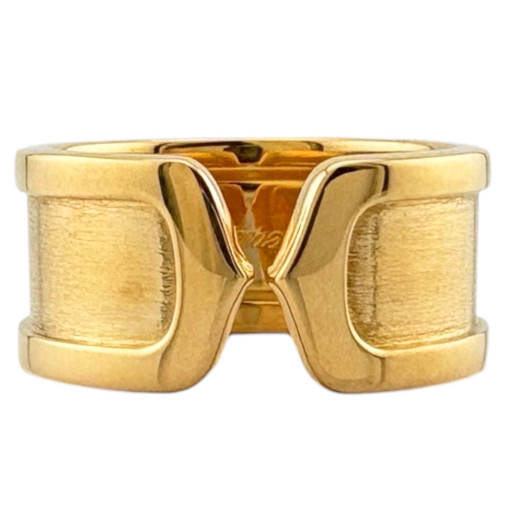 CARTIER カルティエ C2 ワイド リング 指輪 15号 18金 K18イエロー