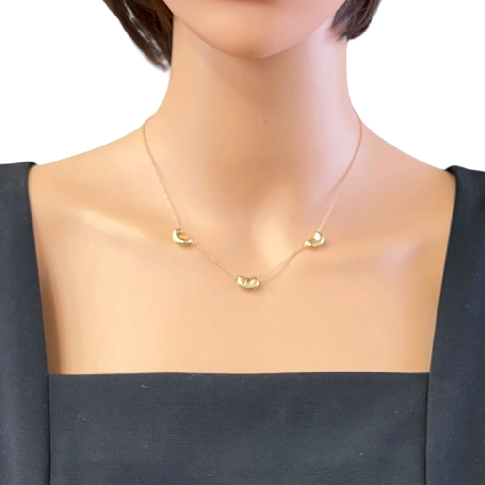 TIFFANY&Co. ティファニー ビーン ネックレス 18金 K18イエロー