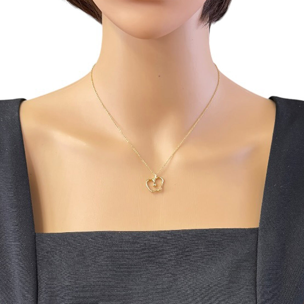 TIFFANY&Co. ティファニー アップル ネックレス 18金 K18イエロー