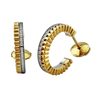Boucheron ブシュロン キャトル ラディアント フープ ピアス 18金 K18