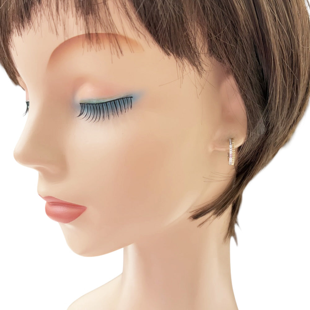 Boucheron ブシュロン キャトル ラディアント フープ ピアス 18金 K18
