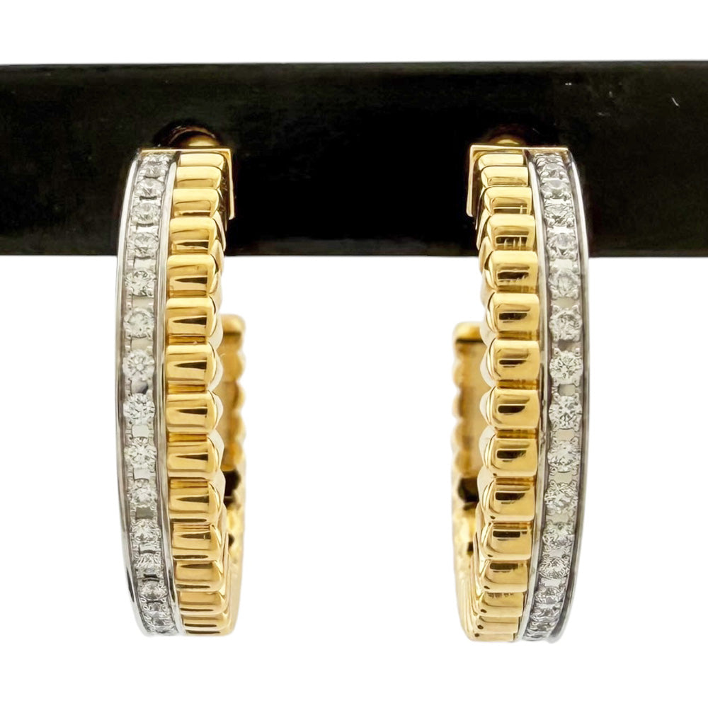Boucheron ブシュロン キャトル ラディアント フープ ピアス 18金 K18