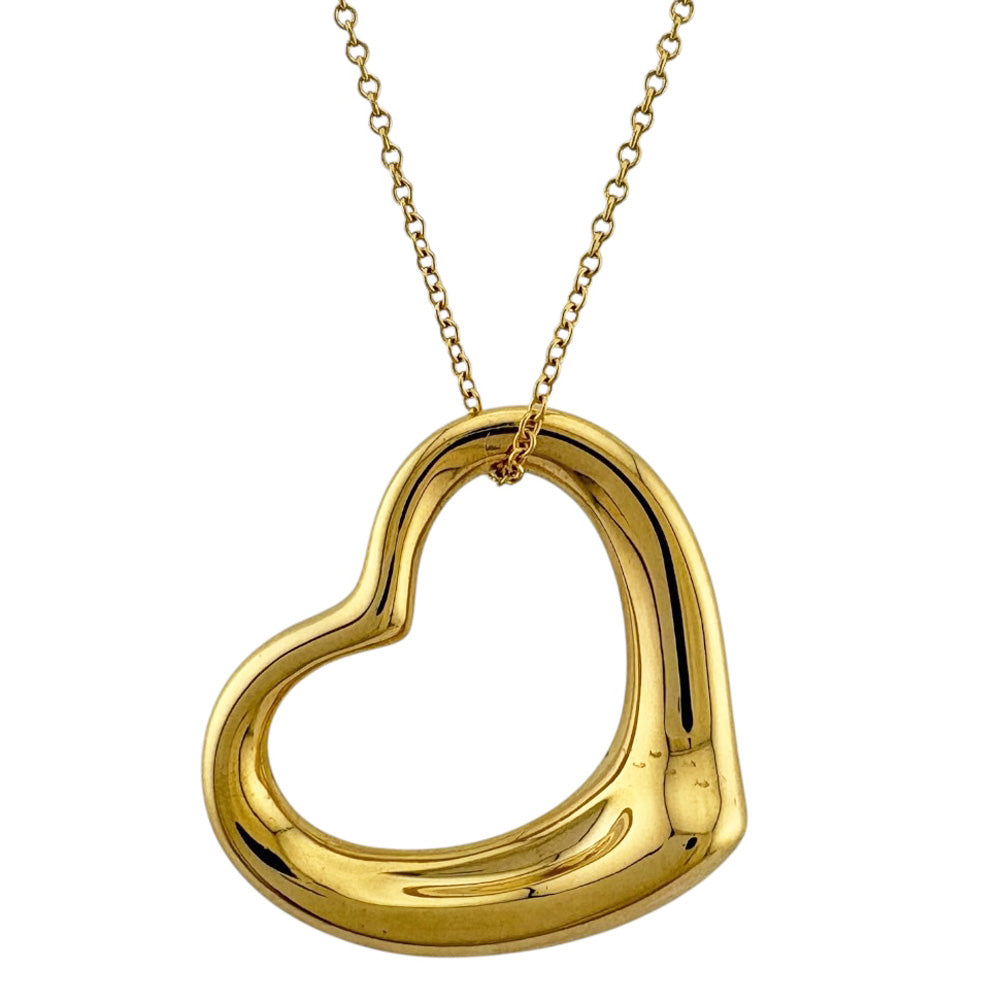 TIFFANY&Co. ティファニー オープンハート ネックレス 18金 K18