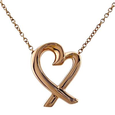 TIFFANY&Co. ティファニー ラビング ハート ネックレス 18金 K18ピンク