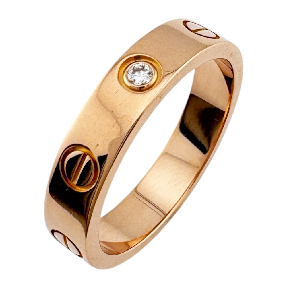 CARTIER カルティエ ミニラブ リング 指輪 11号 18金 K18ピンク