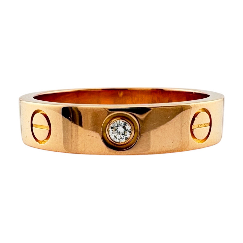 CARTIER カルティエ ミニラブ リング 指輪 11号 18金 K18ピンク