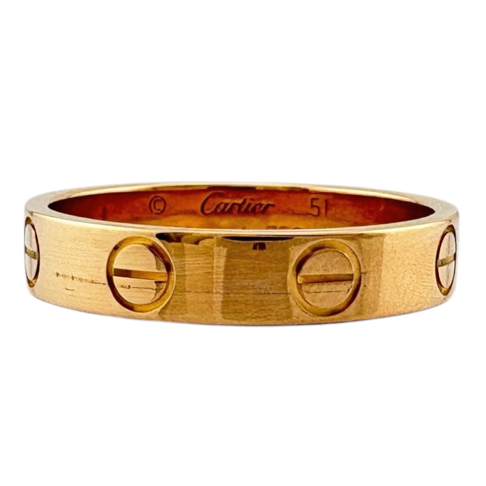 CARTIER カルティエ ミニラブ リング 指輪 11号 18金 K18ピンク
