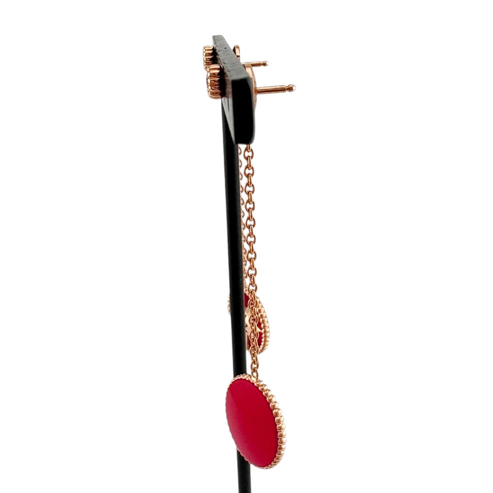 Dior ピンクゴールド チェーンピアス Dior ディオール ローズ デ ヴァン ピアス 18金 K18ピンクゴールド