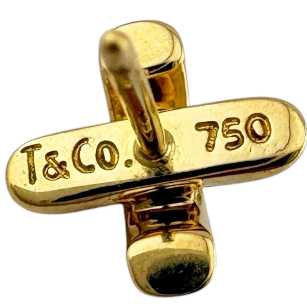 TIFFANY&Co. ティファニー クロスステッチ ピアス 18金 K18イエロー
