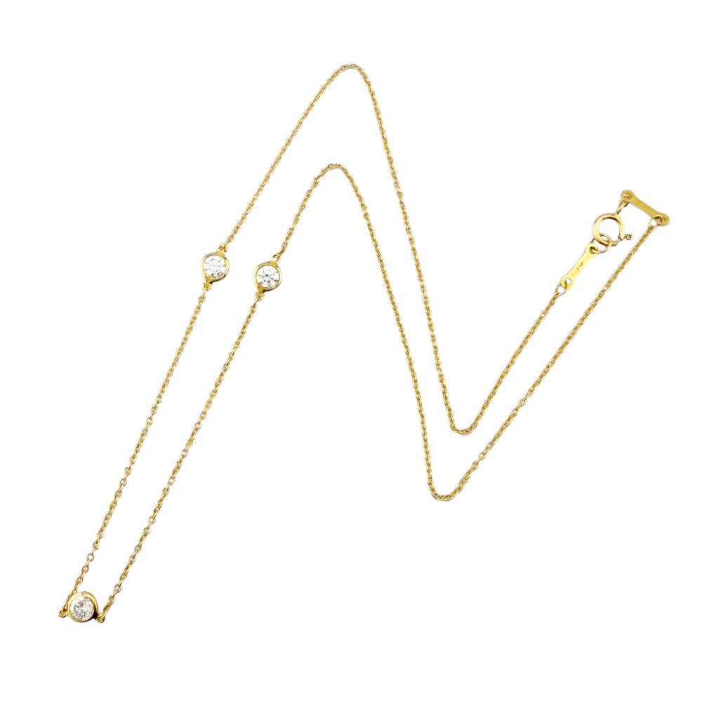 ティファニー バイザヤード ダイヤモンド ネックレス K18 イエローゴールド TIFFANY&Co. ティファニー バイザヤード ネックレス 18金 K18イエロー