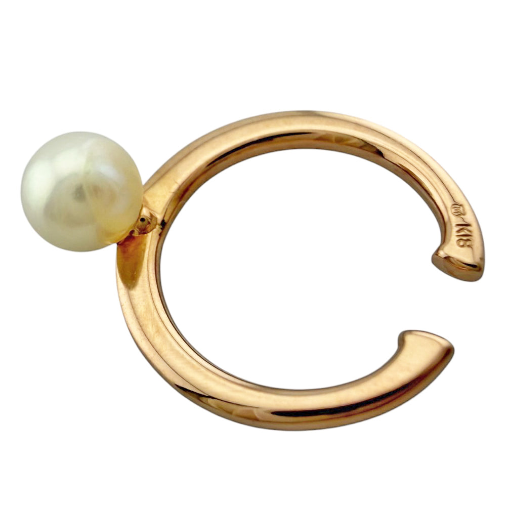 MIKIMOTO ミキモト ピアス 18金 K18ピンクゴールド パール レディース