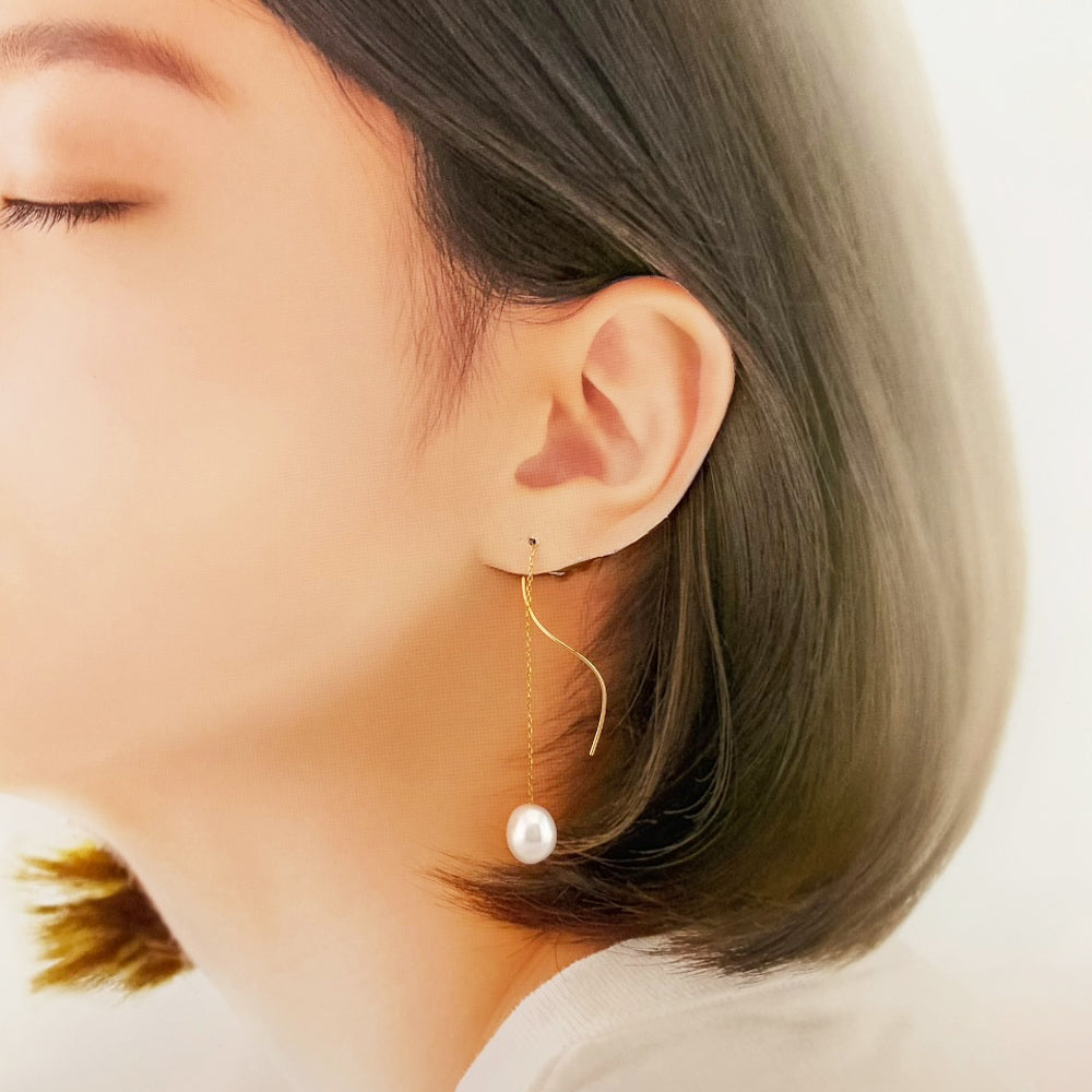 TASAKI タサキ ピアス 18金 K18イエローゴールド パール レディース