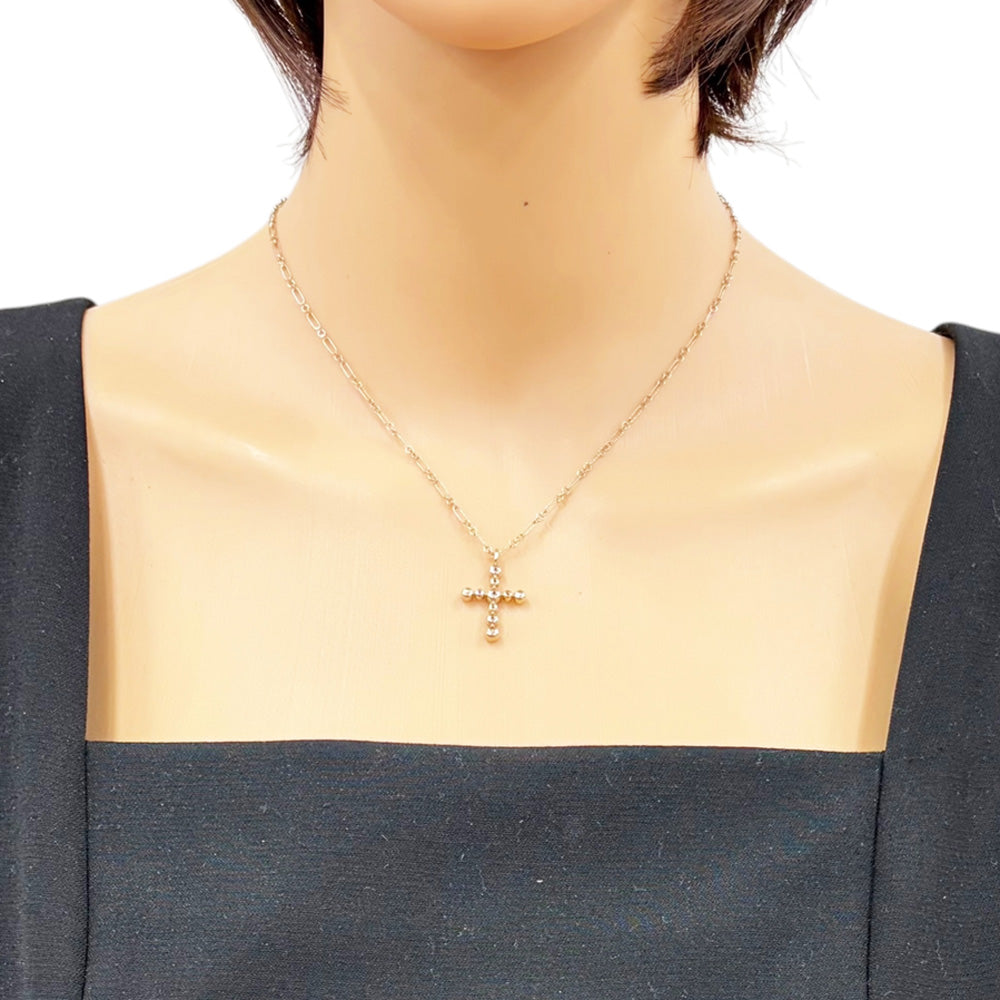 KASHIKEY カシケイ ベゼル クロス ネックレス 18金 K18イエロー