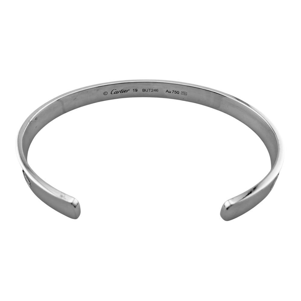 Cartier ステンレススチール バングル CARTIER カルティエ ラブ オープン クラシック バングル 18金 K18