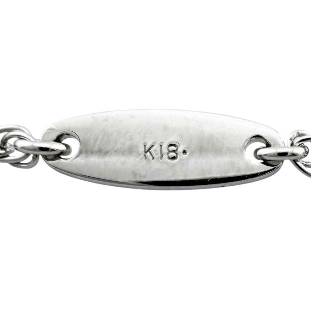 MIKIMOTO ミキモト ラリエット ネックレス 18金 K18ホワイトゴールド