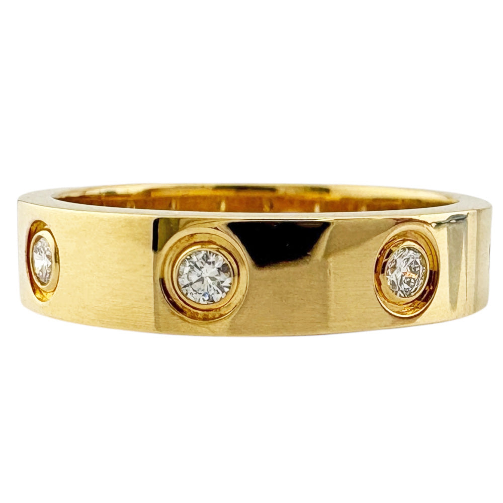 CARTIER カルティエ ミニラブ フルダイヤモンド リング 指輪 8.5号 18