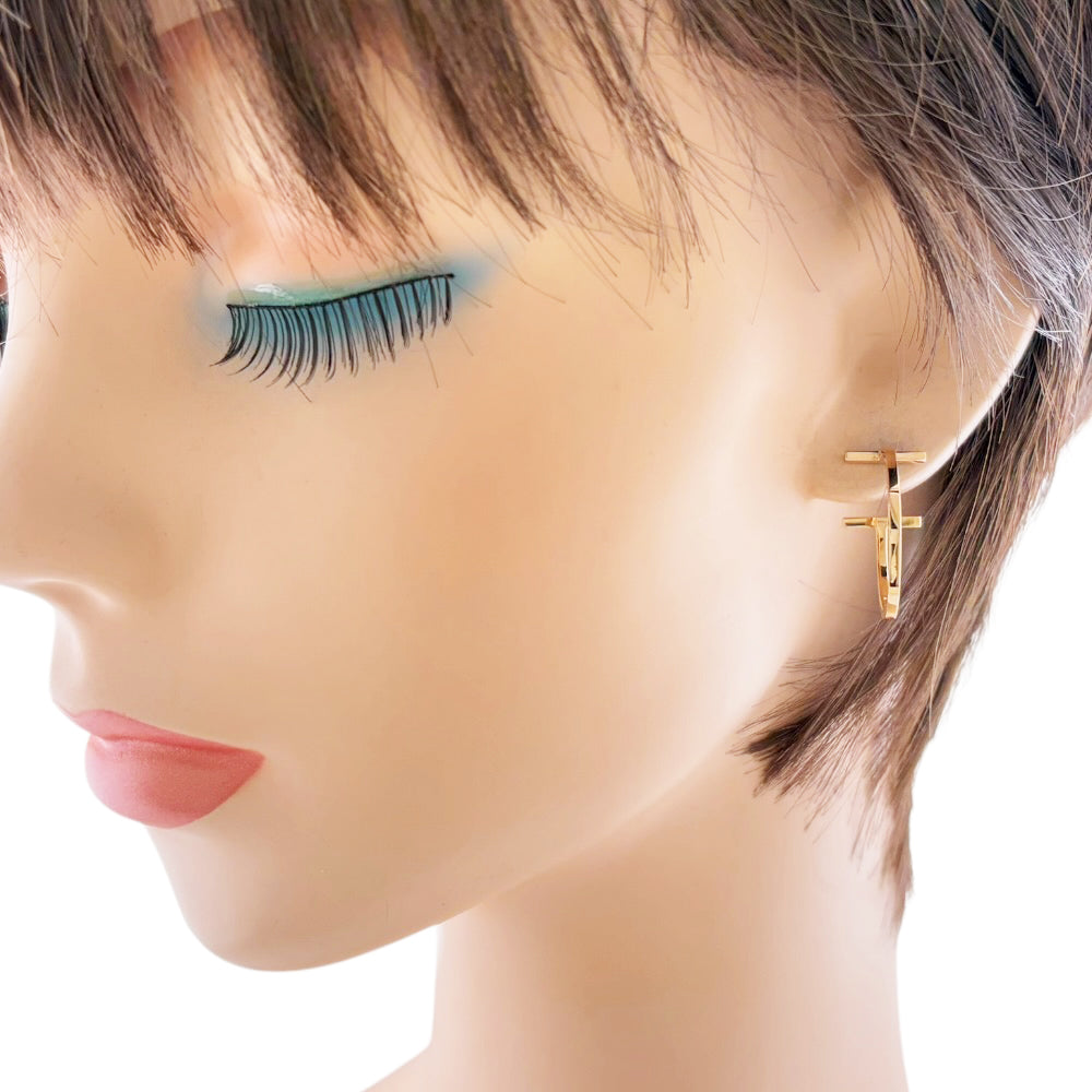 TIFFANY&Co. ティファニー Tワイヤーバー フープ ピアス 18金 K18