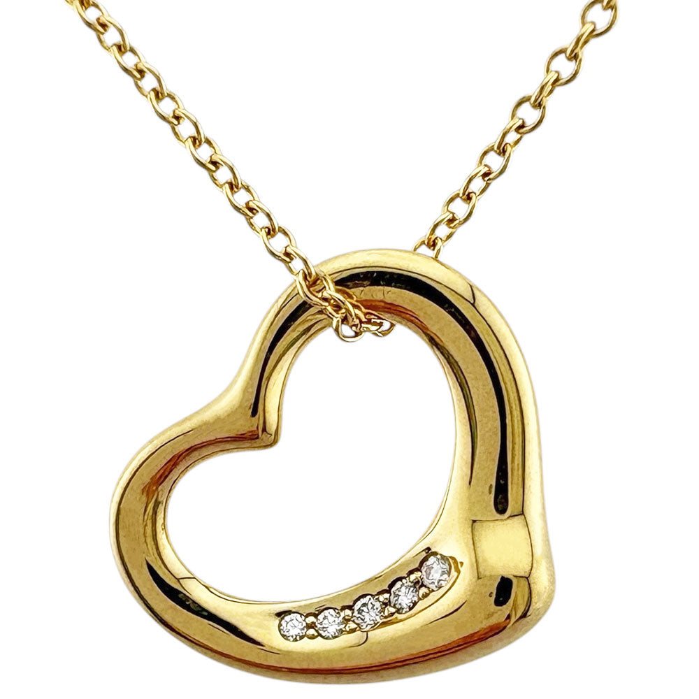 TIFFANY&Co. ティファニー オープンハート ネックレス 18金 K18