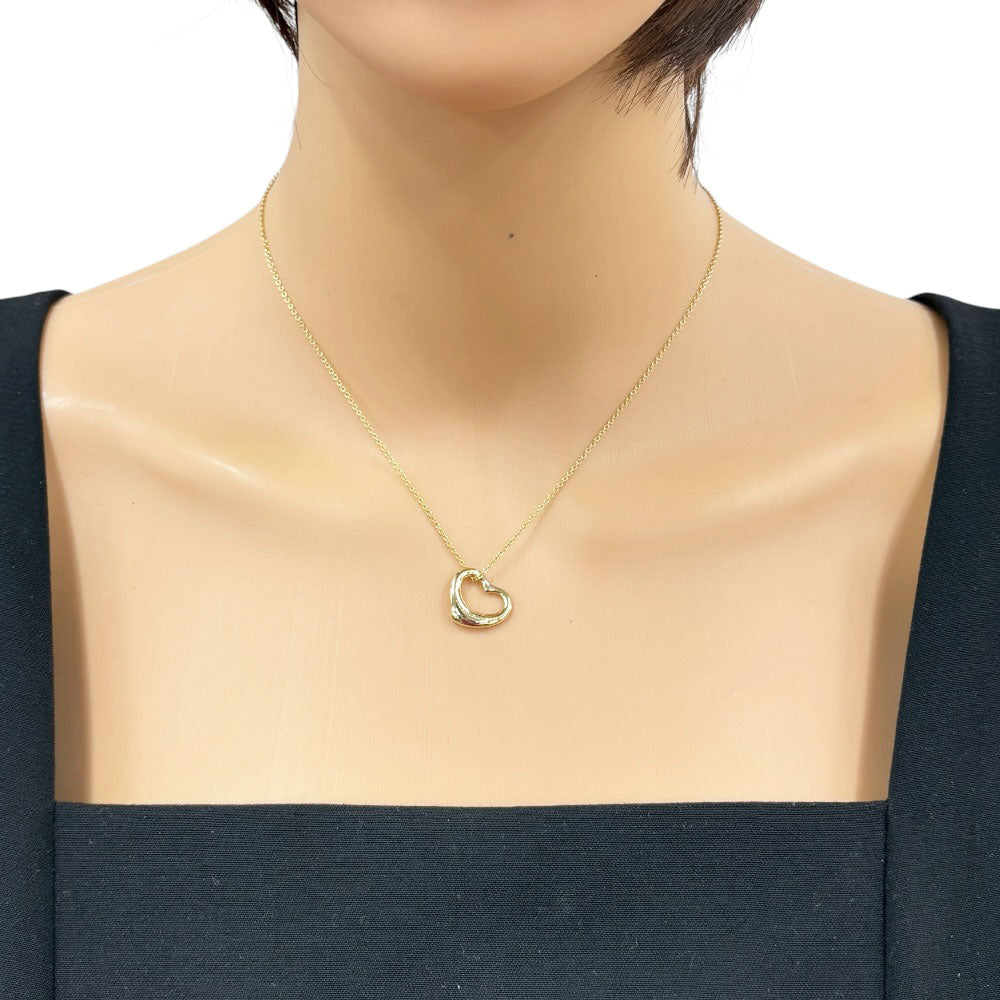 TIFFANY&Co. ティファニー オープンハート ネックレス 18金 K18