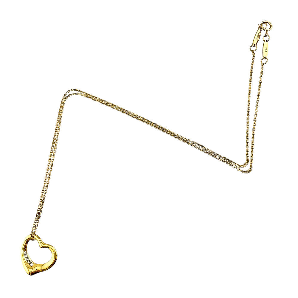 TIFFANY&Co. ティファニー オープンハート ネックレス 18金 K18