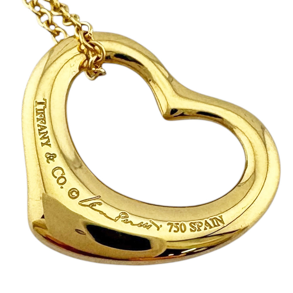 TIFFANY&Co. ティファニー オープンハート ネックレス 18金 K18