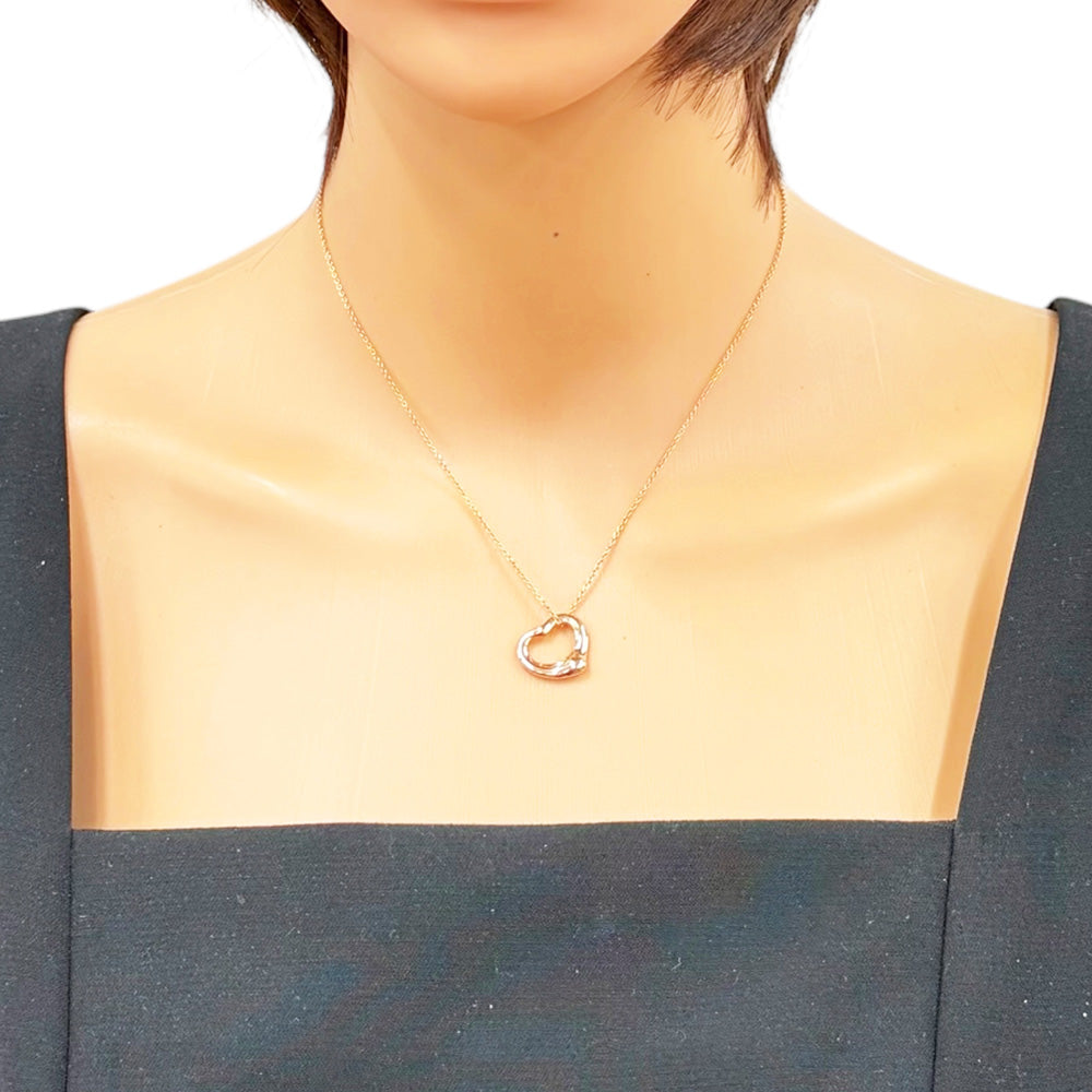 TIFFANY&Co. ティファニー オープンハート ネックレス 18金 K18ピンク