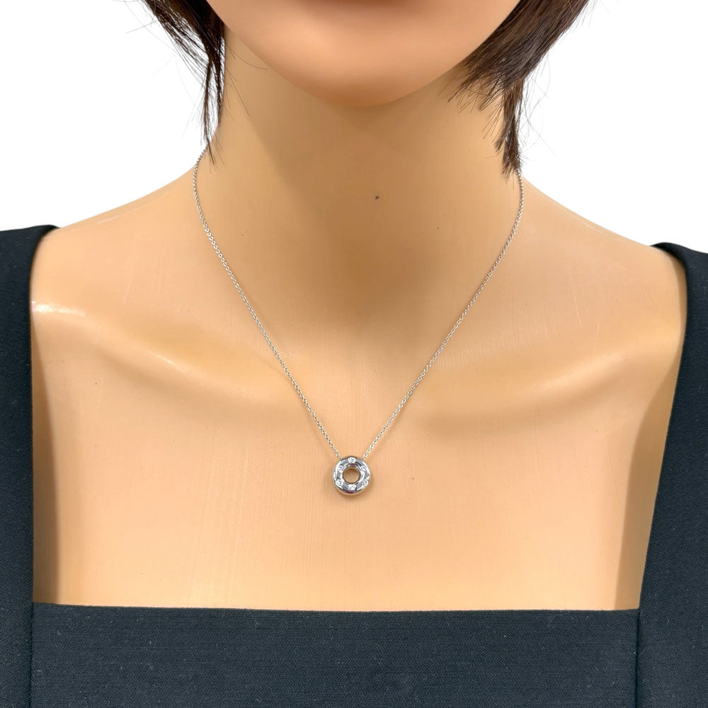 ティファニー　ドッツ　サークル　ダイアモンドネックレス TIFFANY&Co. ティファニー ドッツサークル ネックレス Pt950プラチナ