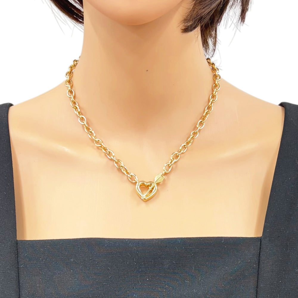 TIFFANY&Co. ティファニー ハート&アロー ネックレス 18金 K18イエロー