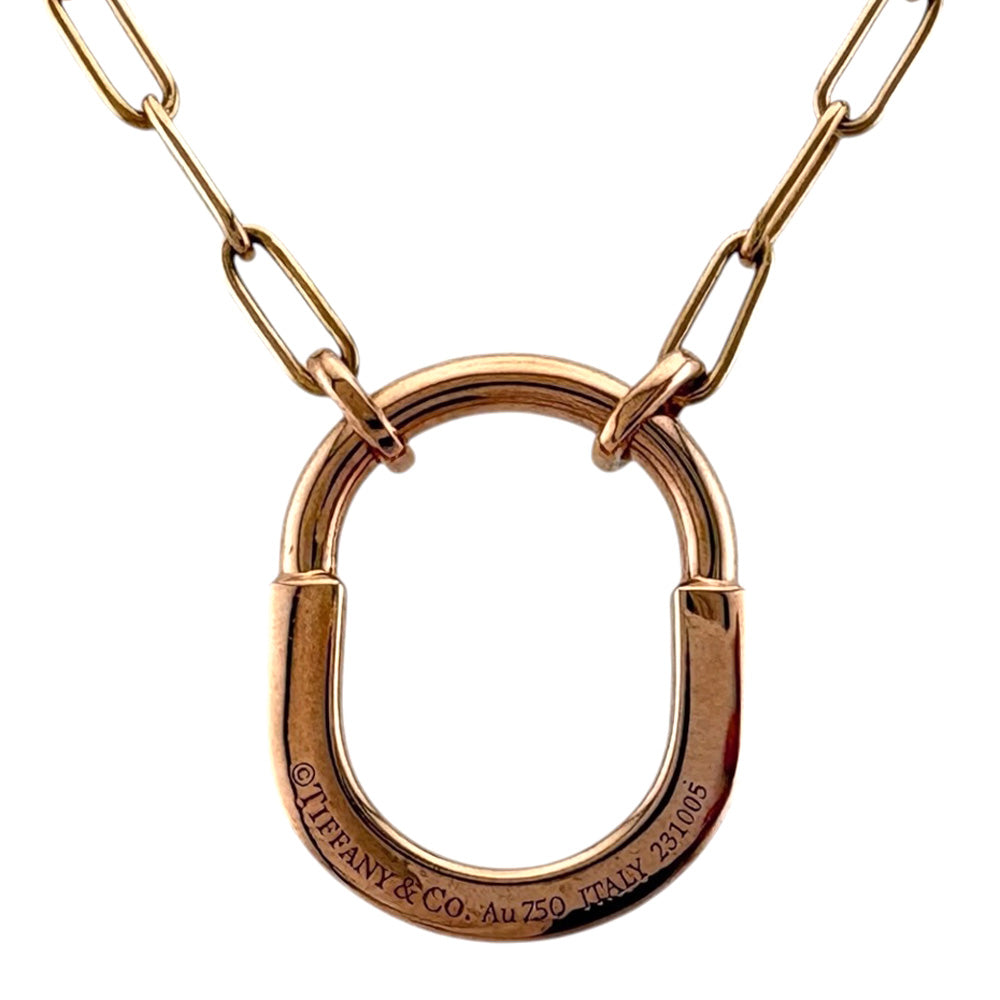 TIFFANY&Co. ティファニー ロック ネックレス 18金 K18ピンクゴールド