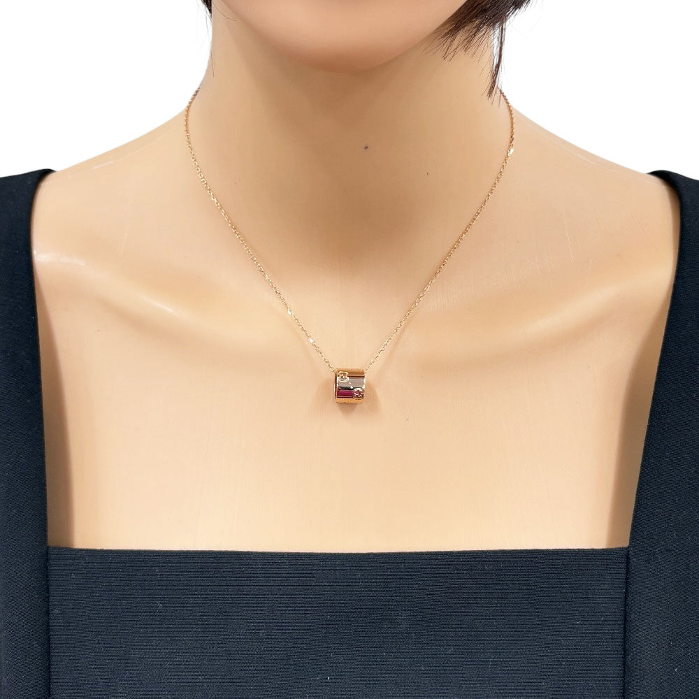 GUCCI グッチ アイコン ネックレス 18金 K18ピンクゴールド レディース
