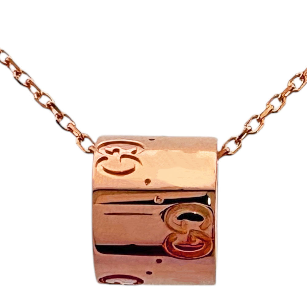 GUCCI グッチ アイコン ネックレス 18金 K18ピンクゴールド レディース