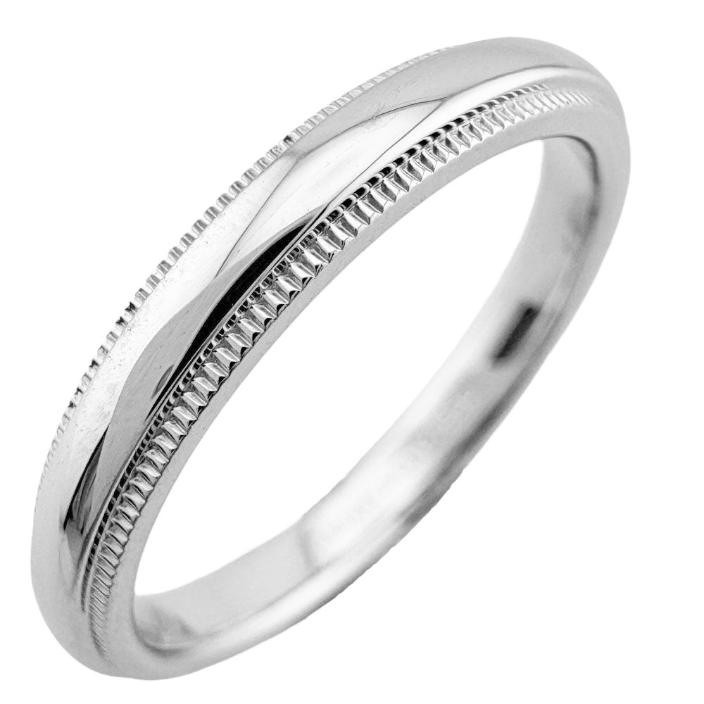 Tiffany & Co. ミルグレイン リング Pt950 TIFFANY&Co. ティファニー ミルグレイン リング 指輪 17.5号 Pt950