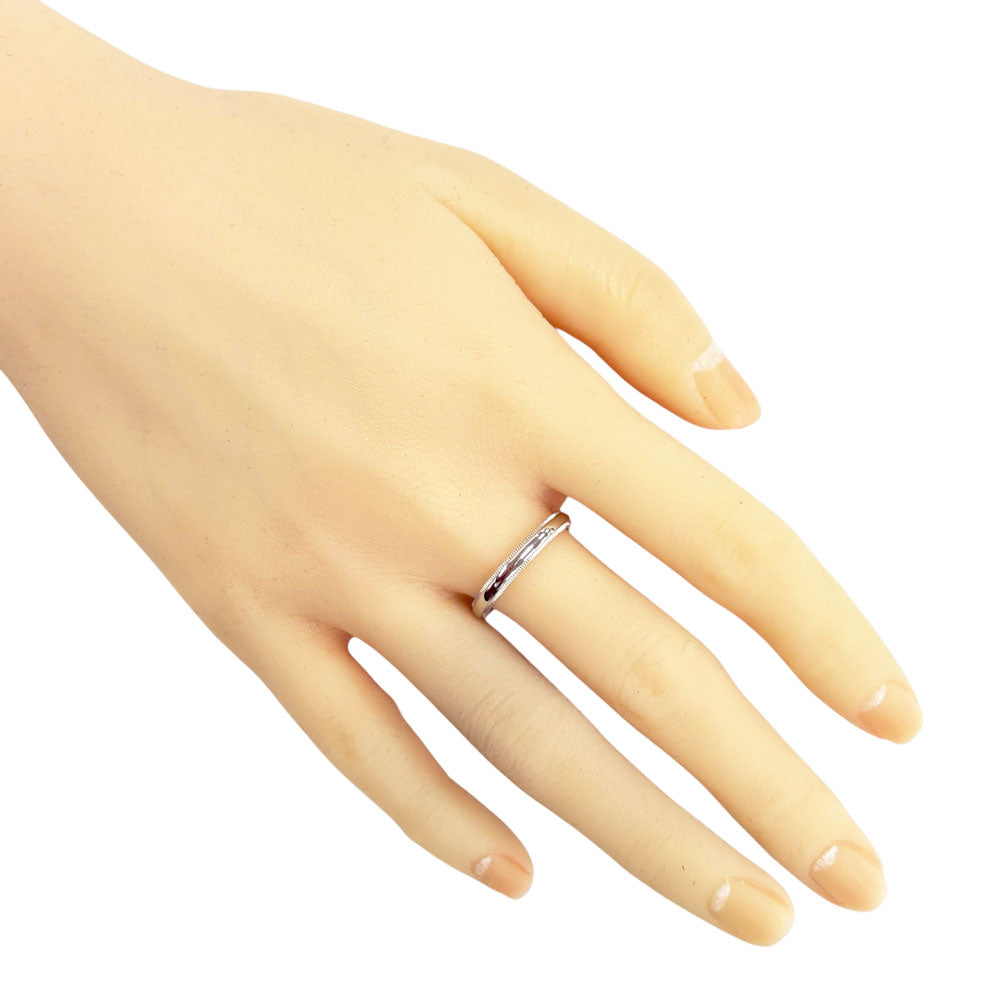 TIFFANY&Co. ティファニー ミルグレイン リング 指輪 17.5号 Pt950
