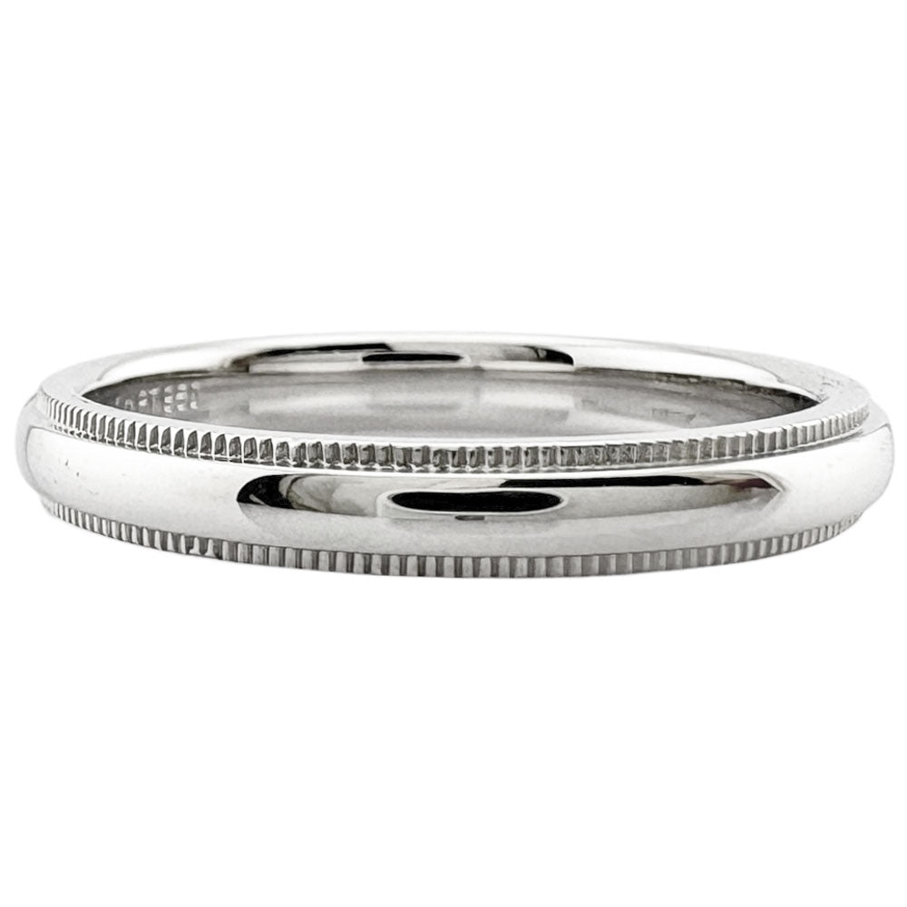 Tiffany & Co. ミルグレイン リング Pt950 TIFFANY&Co. ティファニー ミルグレイン リング 指輪 17.5号 Pt950